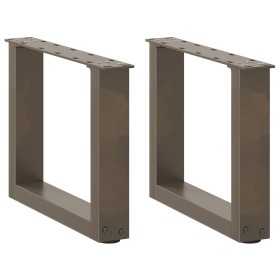 Patas de mesa centro forma U 2uds acero natural 30x(30-31) cm de , Patas para mesas - Ref: Foro24-4013131, Precio: 41,89 €, D...