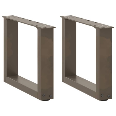 Patas de mesa centro forma U 2uds acero natural 30x(30-31) cm de , Patas para mesas - Ref: Foro24-4013131, Precio: 41,89 €, D...