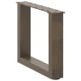 Patas de mesa centro forma U 2uds acero natural 30x(30-31) cm de , Patas para mesas - Ref: Foro24-4013131, Precio: 41,89 €, D...