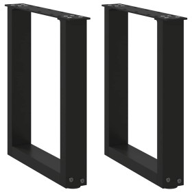 Patas de mesa de centro forma U 2uds acero negro 38x(42-43) cm de , Patas para mesas - Ref: Foro24-4013152, Precio: 52,94 €, ...