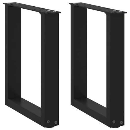 Patas de mesa de centro forma U 2uds acero negro 38x(42-43) cm de , Patas para mesas - Ref: Foro24-4013152, Precio: 52,94 €, ...