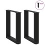 Patas de mesa de centro forma U 2uds acero negro 38x(42-43) cm de , Patas para mesas - Ref: Foro24-4013152, Precio: 52,94 €, ...