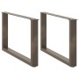 Patas para mesa de centro en forma de U 2 uds antracita acero de , Patas para mesas - Ref: Foro24-4013167, Precio: 62,10 €, D...
