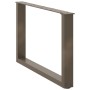 Patas para mesa de centro en forma de U 2 uds antracita acero de , Patas para mesas - Ref: Foro24-4013167, Precio: 62,10 €, D...