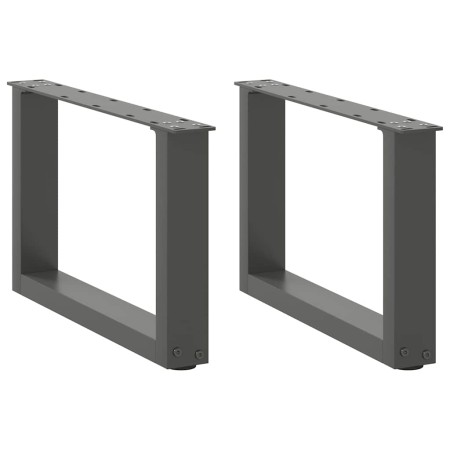 Patas de mesa centro forma U 2uds acero antracita 50x(30-31) cm de , Patas para mesas - Ref: Foro24-4013138, Precio: 59,56 €,...