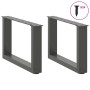 Patas de mesa centro forma U 2uds acero antracita 50x(30-31) cm de , Patas para mesas - Ref: Foro24-4013138, Precio: 59,56 €,...