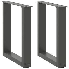 Patas para mesa de centro en forma de U 2 uds antracita acero de , Patas para mesas - Ref: Foro24-4013150, Precio: 52,53 €, D...