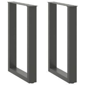 Patas para mesa comedor forma U 2uds antracita 50x(72-73) cm de , Patas para mesas - Ref: Foro24-4013178, Precio: 93,22 €, De...