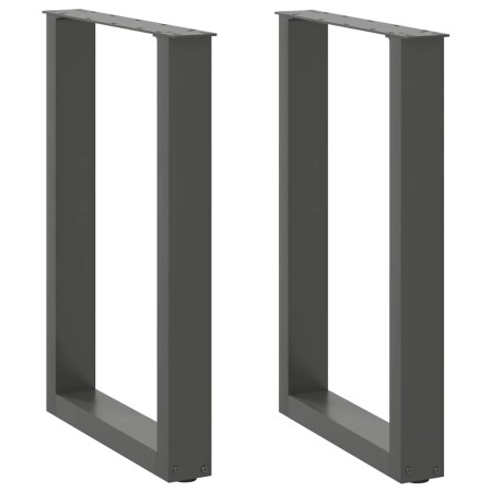 Patas para mesa comedor forma U 2uds antracita 50x(72-73) cm de , Patas para mesas - Ref: Foro24-4013178, Precio: 93,22 €, De...