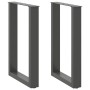 Patas para mesa comedor forma U 2uds antracita 50x(72-73) cm de , Patas para mesas - Ref: Foro24-4013178, Precio: 93,22 €, De...