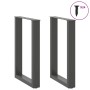 Patas para mesa comedor forma U 2uds antracita 50x(72-73) cm de , Patas para mesas - Ref: Foro24-4013178, Precio: 93,22 €, De...