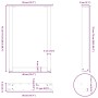 Patas para mesa comedor forma U 2uds antracita 50x(72-73) cm de , Patas para mesas - Ref: Foro24-4013178, Precio: 93,22 €, De...