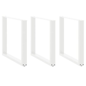 Patas para mesa centro forma U 3 uds blanco 90x(72-73) cm acero de , Patas para mesas - Ref: Foro24-4013209, Precio: 146,30 €...