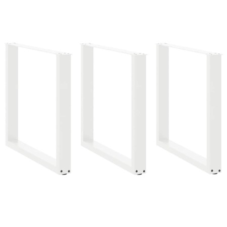 Patas para mesa centro forma U 3 uds blanco 90x(72-73) cm acero de , Patas para mesas - Ref: Foro24-4013209, Precio: 146,30 €...