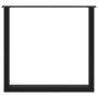 Patas para mesa de comedor en forma de U 2 uds acero negro de , Patas para mesas - Ref: Foro24-4013192, Precio: 86,08 €, Desc...