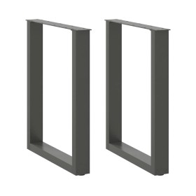 Patas mesa centro forma U 2uds antracita 70x(72-73)cm acero de , Patas para mesas - Ref: Foro24-4013186, Precio: 84,65 €, Des...