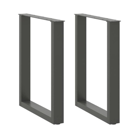 Patas mesa centro forma U 2uds antracita 70x(72-73)cm acero de , Patas para mesas - Ref: Foro24-4013186, Precio: 84,65 €, Des...