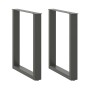Patas mesa centro forma U 2uds antracita 70x(72-73)cm acero de , Patas para mesas - Ref: Foro24-4013186, Precio: 84,65 €, Des...
