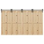 Kit de herrajes para puertas correderas acero negro 366 cm de , Artículos para puertas - Ref: Foro24-3295803, Precio: 184,97 ...