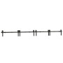 Kit de herrajes para puertas correderas acero negro 366 cm de , Artículos para puertas - Ref: Foro24-3295803, Precio: 184,97 ...