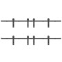 Kit de herrajes para puertas correderas acero negro 366 cm de , Artículos para puertas - Ref: Foro24-3295803, Precio: 184,97 ...