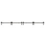 Kit de herrajes para puertas correderas acero negro 366 cm de , Artículos para puertas - Ref: Foro24-3295803, Precio: 184,97 ...