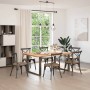 Patas mesa comedor forma U 2uds acero natural 100x(72-73) cm de , Patas para mesas - Ref: Foro24-4013199, Precio: 101,58 €, D...