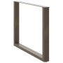 Patas mesa comedor forma U 2uds acero natural 100x(72-73) cm de , Patas para mesas - Ref: Foro24-4013199, Precio: 101,58 €, D...