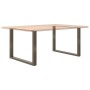 Patas mesa comedor forma U 2uds acero natural 100x(72-73) cm de , Patas para mesas - Ref: Foro24-4013199, Precio: 101,58 €, D...