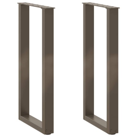 Patas para mesa de centro en forma de U 2 uds antracita acero de , Patas para mesas - Ref: Foro24-4013171, Precio: 58,88 €, D...