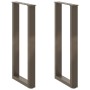 Patas para mesa de centro en forma de U 2 uds antracita acero de , Patas para mesas - Ref: Foro24-4013171, Precio: 58,88 €, D...