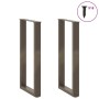Patas para mesa de centro en forma de U 2 uds antracita acero de , Patas para mesas - Ref: Foro24-4013171, Precio: 58,88 €, D...