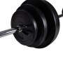 Juego de barras + 2 mancuernas 30,5kg de vidaXL, Peso libre - Ref: Foro24-90377, Precio: 90,12 €, Descuento: %