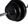 Juego de barras + 2 mancuernas 30,5kg de vidaXL, Peso libre - Ref: Foro24-90377, Precio: 92,36 €, Descuento: %