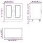 Mueble bajo para fregadero Kalmar gris hormigón 80x46x81,5 cm de , Armarios de cocina - Ref: Foro24-853451, Precio: 73,93 €, ...