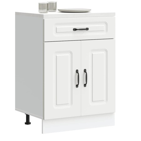 Mueble bajo de cocina Kalmar madera de ingeniería blanca de , Armarios de cocina - Ref: Foro24-853487, Precio: 90,70 €, Descu...