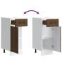 Mueble bajo de cocina Kalmar madera ingeniería de roble marrón de , Armarios de cocina - Ref: Foro24-853464, Precio: 63,21 €,...