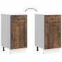 Mueble bajo de cocina Kalmar de madera ingeniería roble ahumado de , Armarios de cocina - Ref: Foro24-853472, Precio: 80,45 €...