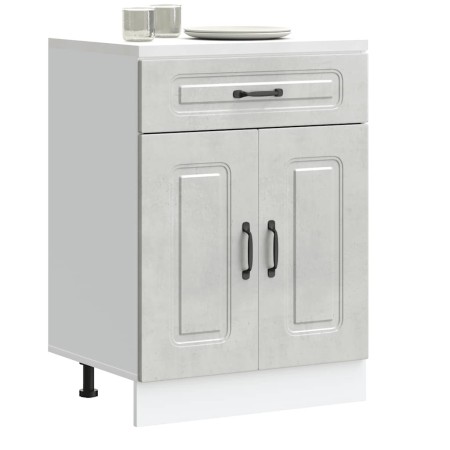 Mueble bajo de cocina Kalmar madera de ingeniería gris hormigón de , Armarios de cocina - Ref: Foro24-853491, Precio: 87,42 €...