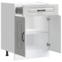Mueble bajo de cocina Kalmar madera de ingeniería gris hormigón de , Armarios de cocina - Ref: Foro24-853491, Precio: 87,42 €...