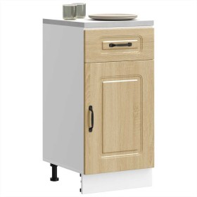Mueble bajo de cocina Kalmar madera ingeniería de roble sonoma de , Armarios de cocina - Ref: Foro24-853470, Precio: 76,64 €,...