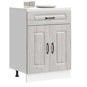 Mueble bajo de cocina Kalmar gris sonoma madera de ingeniería de , Armarios de cocina - Ref: Foro24-853493, Precio: 90,57 €, ...