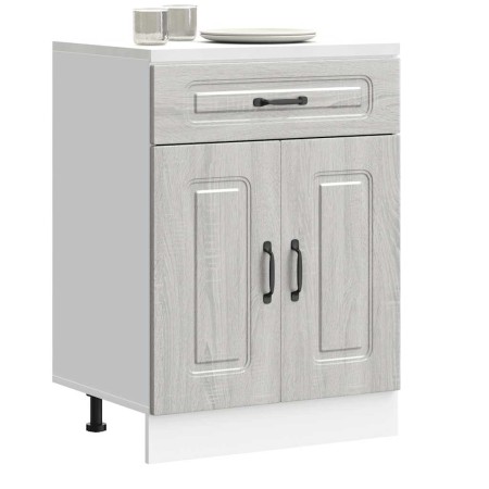 Mueble bajo de cocina Kalmar gris sonoma madera de ingeniería de , Armarios de cocina - Ref: Foro24-853493, Precio: 90,57 €, ...