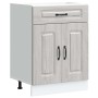 Mueble bajo de cocina Kalmar gris sonoma madera de ingeniería de , Armarios de cocina - Ref: Foro24-853493, Precio: 90,57 €, ...