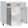 Mueble bajo de cocina Kalmar gris sonoma madera de ingeniería de , Armarios de cocina - Ref: Foro24-853493, Precio: 90,57 €, ...