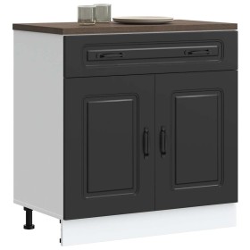 Mueble bajo de cocina Kalmar madera de ingeniería negra de , Armarios de cocina - Ref: Foro24-853498, Precio: 110,46 €, Descu...
