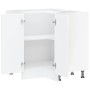 Mueble cocina esquina Kalmar madera ingeniería blanco brillante de , Armarios de cocina - Ref: Foro24-853509, Precio: 127,27 ...