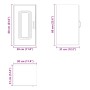 Mueble de pared cocina Kalmar madera contrachapada roble sonoma de , Armarios de cocina - Ref: Foro24-853540, Precio: 47,53 €...