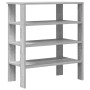 Mueble zapatero madera contrachapada gris sonoma 61x32x70 cm de , Zapateros y organizadores de calzado - Ref: Foro24-859847, ...