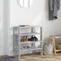 Mueble zapatero madera contrachapada gris sonoma 61x32x70 cm de , Zapateros y organizadores de calzado - Ref: Foro24-859847, ...
